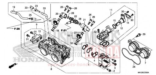 THROTTLE BODY CMX500AK de 2019